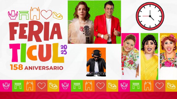 Feria Ticul 2025: Cartelera completa de artistas que se presentarán este fin de semana de INAUGURACIÓN, del 10 al 13 de julio