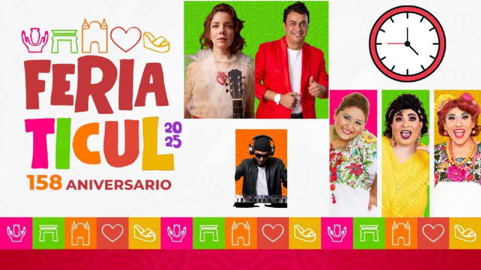 Estos son los artistas que se presentarán este fin de semana en la Feria Ticul 2025.