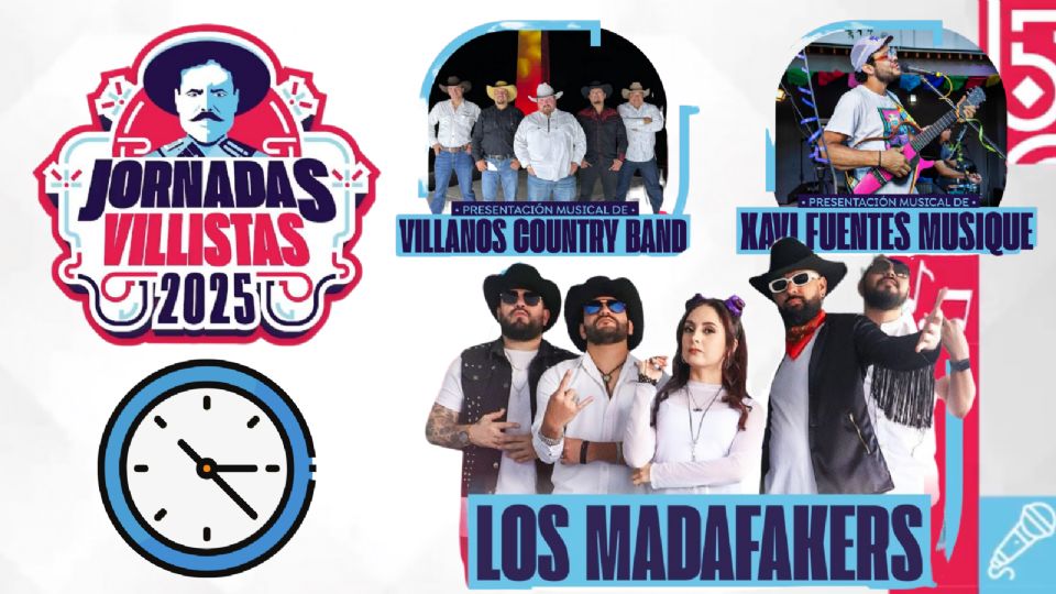 Estos son los artistas que se presentarán HOY en las Jornadas Villistas Parral Chihuahua 2025.