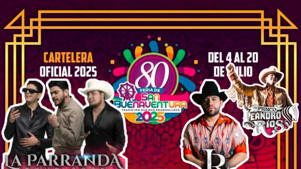 Cartelera de conciertos esta última semana en la Feria San Buenaventura 2025