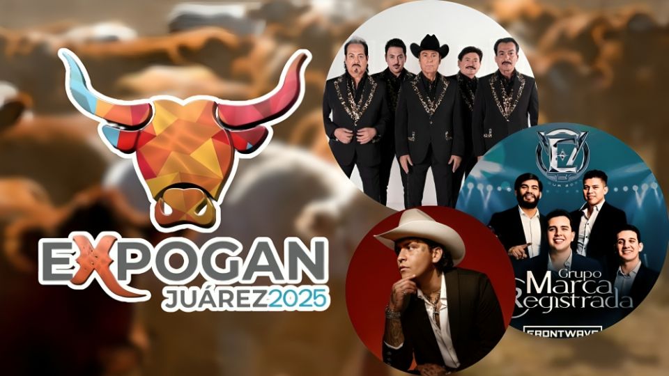 Cartelera de artistas de la Expogan Juárez 2025