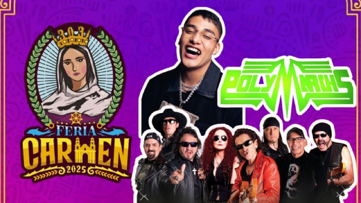 Feria del Carmen Campeche 2025: Cartelera de artistas que se presentarán esta semana de INAUGURACIÓN, del 16 al 20 de julio