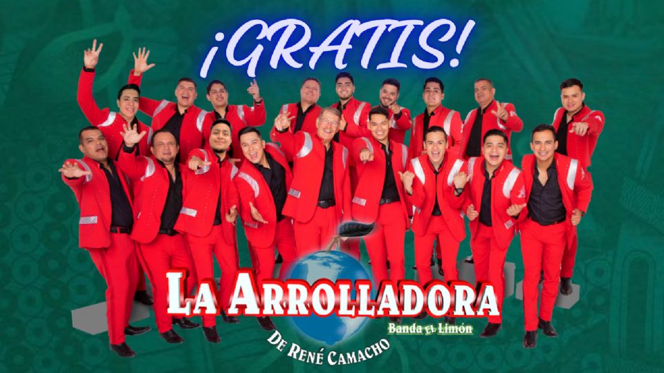 La Arrolladora Banda El Limón dará concierto GRATIS en México 2025