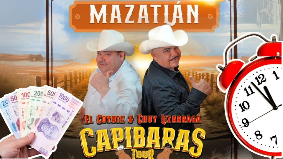 ¿A qué hora inicia la venta de boletos para Capibaras Tour 2025 en Mazatlán?