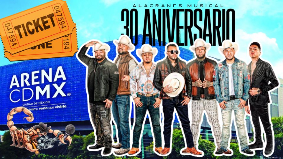 Alacranes Musical celebrará su 30 aniversario en la Arena CDMX.