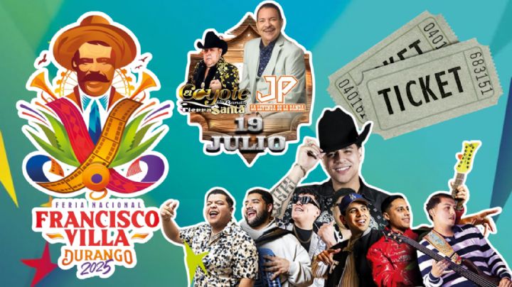 Feria Nacional Francisco Villa Durango 2025: Cartelera completa de artistas que se presentarán HOY 19 de julio