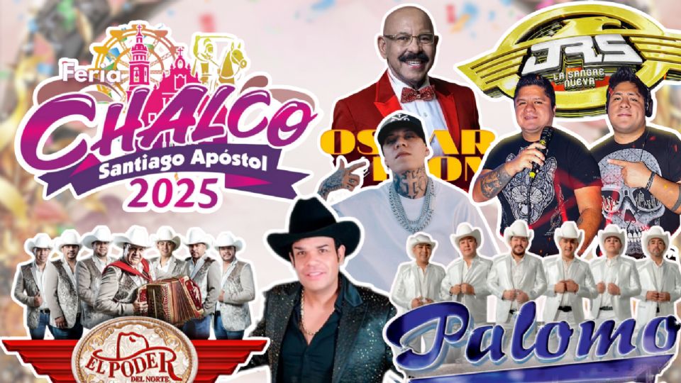 Estos son los artistas que se presentarán en la Feria de Chalco 2025