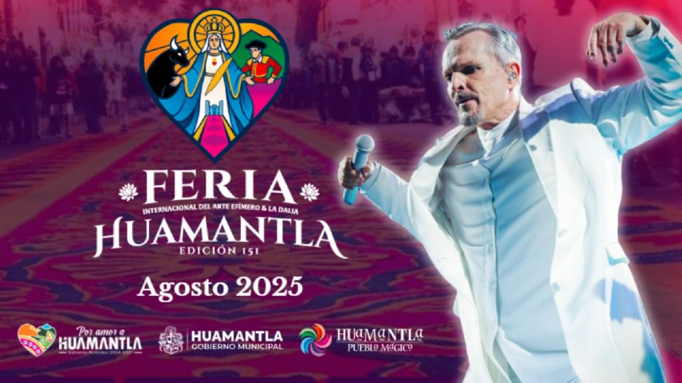 ¿Cuándo se presentará Migue Bosé en la Feria Huamantla 2025?
