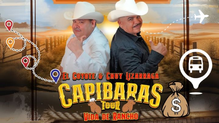 Capibaras Tour 2025: Esto cuesta ir a Mazatlán para el concierto de El Coyote y Chuy Lizárraga