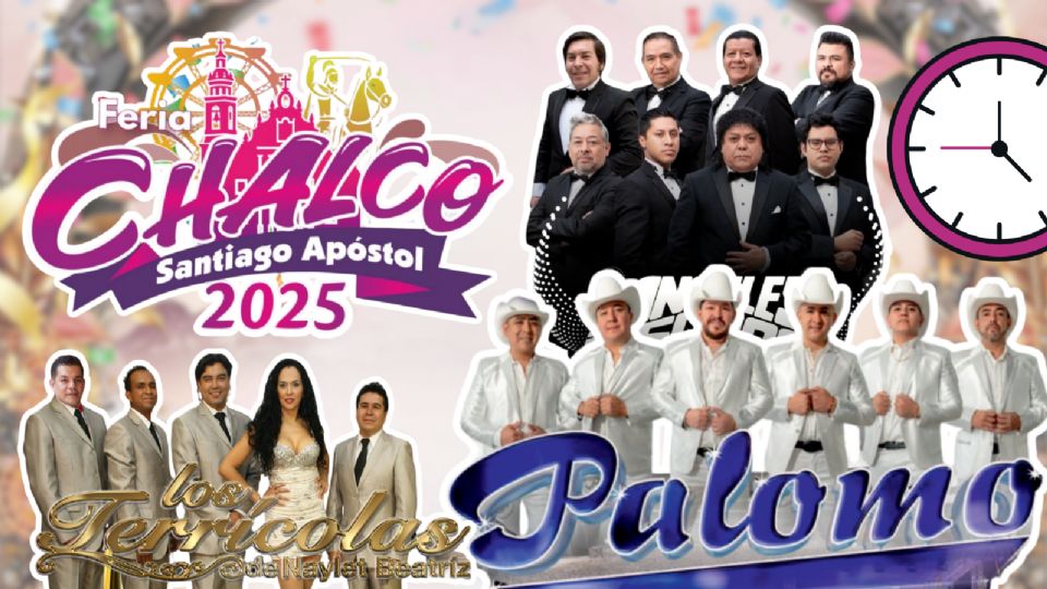 Estos son los artistas que se presentarán HOY en la Feria de Chalco 2025