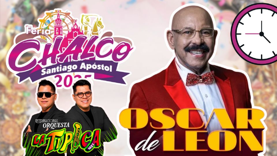 Estos son los artistas que se presentarán HOY en la Feria de Chalco 2025