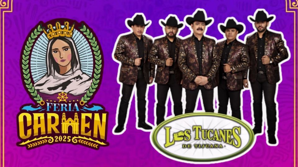 Los Tucanes de Tijuana se presentarán HOY en la Feria del Carmen Campeche 2025