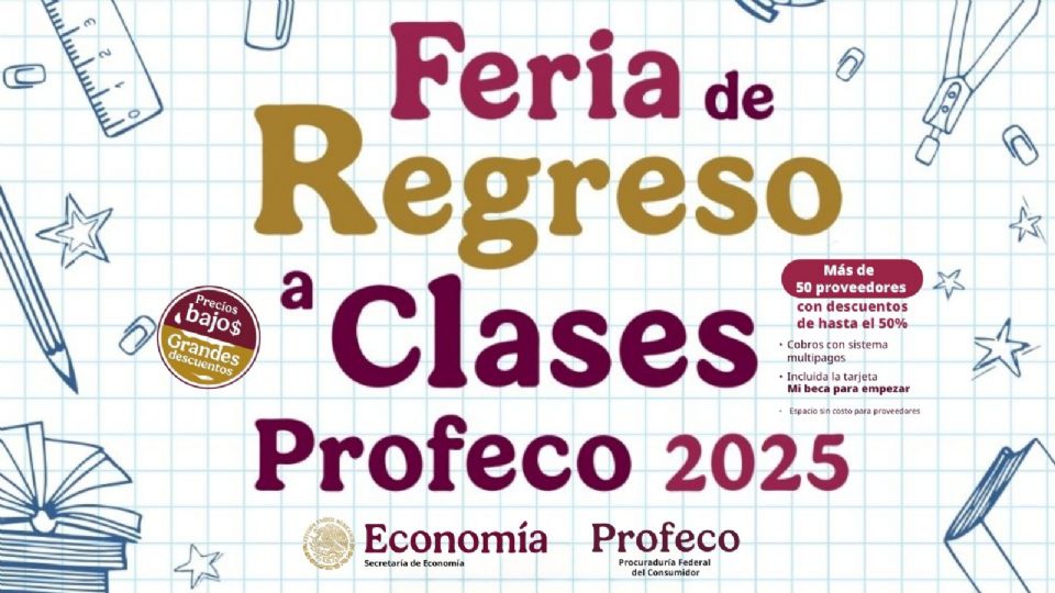 Profeco confirma la Feria de Regreso a Clases 2025.