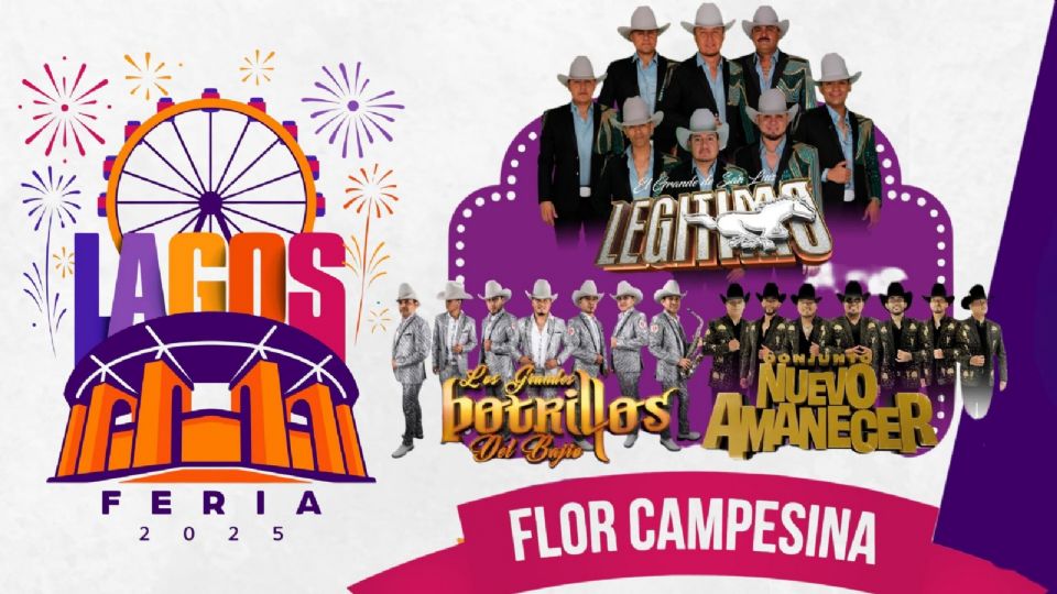 Estos son los artistas que se presentarán HOY en la Feria Lagos de Moreno 2025.