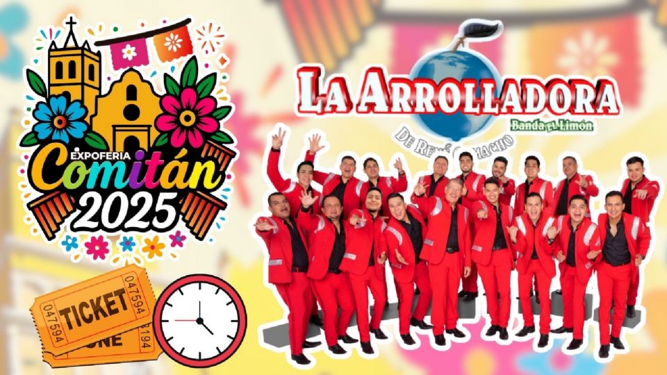 La Arrolladora se presentará HOY en la Expoferia Comitán 2025.