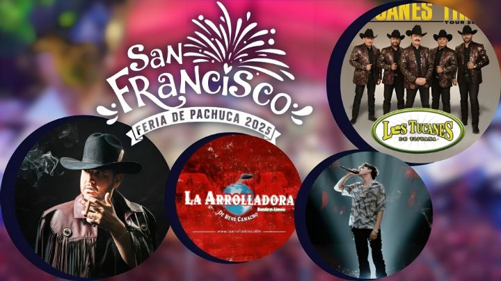 Feria de San Francisco Pachuca 2025: Cartelera de artistas que se presentarán en el Megadomo de la feria