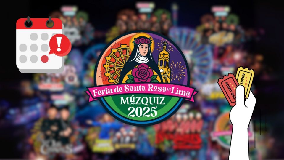 Cartelera  de artistas para la Feria de Santa Rosa de Lima 2025