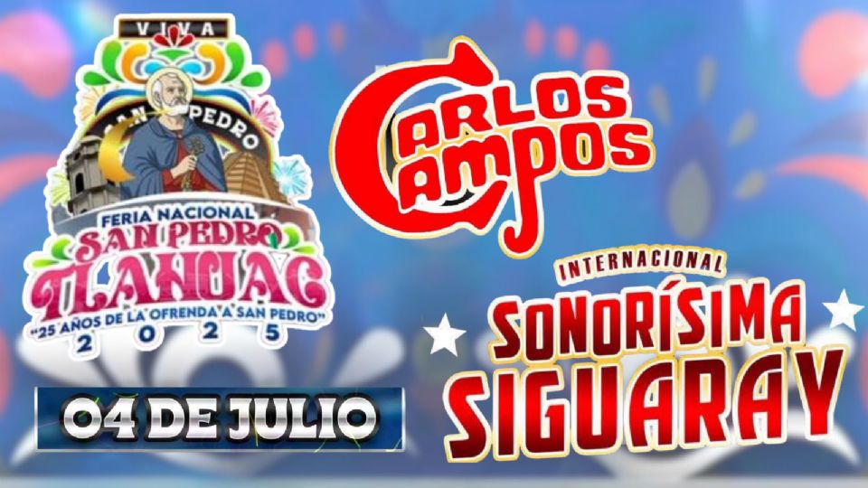Estos son los artistas que se presentarán HOY en la Feria San Pedro Tláhuac 2025