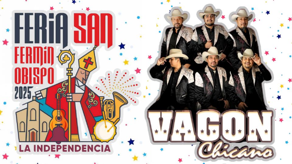 Vagón Chicano se presentará HOY en la Feria San Fermín Obispo 2025.
