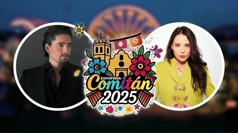 Alex Fernàndez y Majo Aguilar en la Expo Feria Comitán 2025