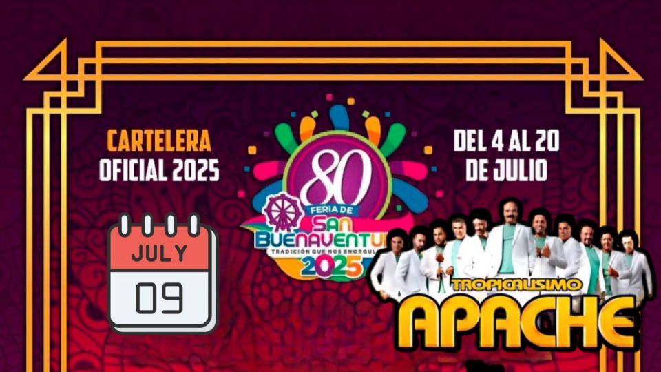 ¿A qué hora empieza el concierto GRATIS de Tropicalisimo Apache en San Buenaventura 2025?