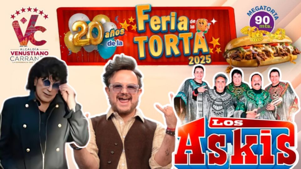 Cartelera oficial para la Feria de la Torta 2025 en la Alcaldía Venustiano Carranza