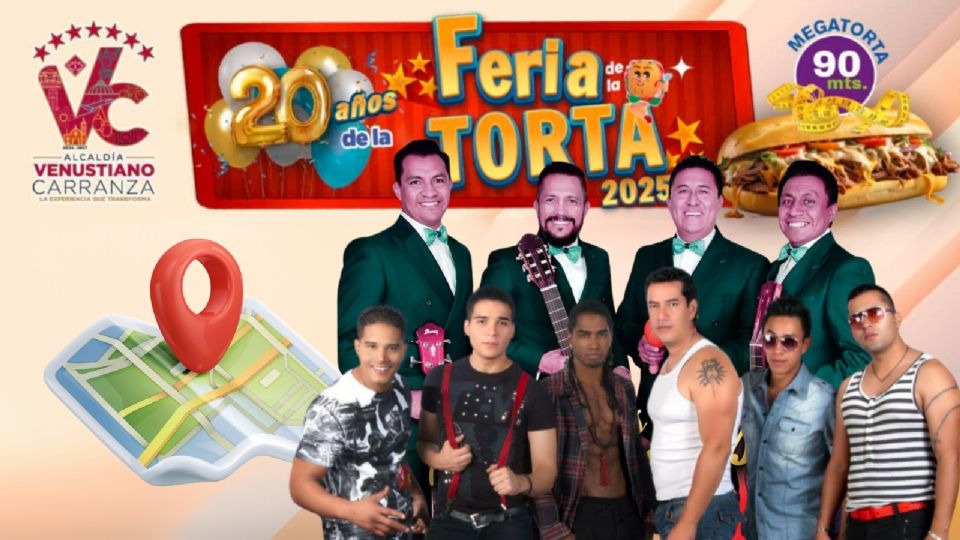 Cartelera de HOY 13 de agosto en la Feria de la Torta en la Venustiano Carranza