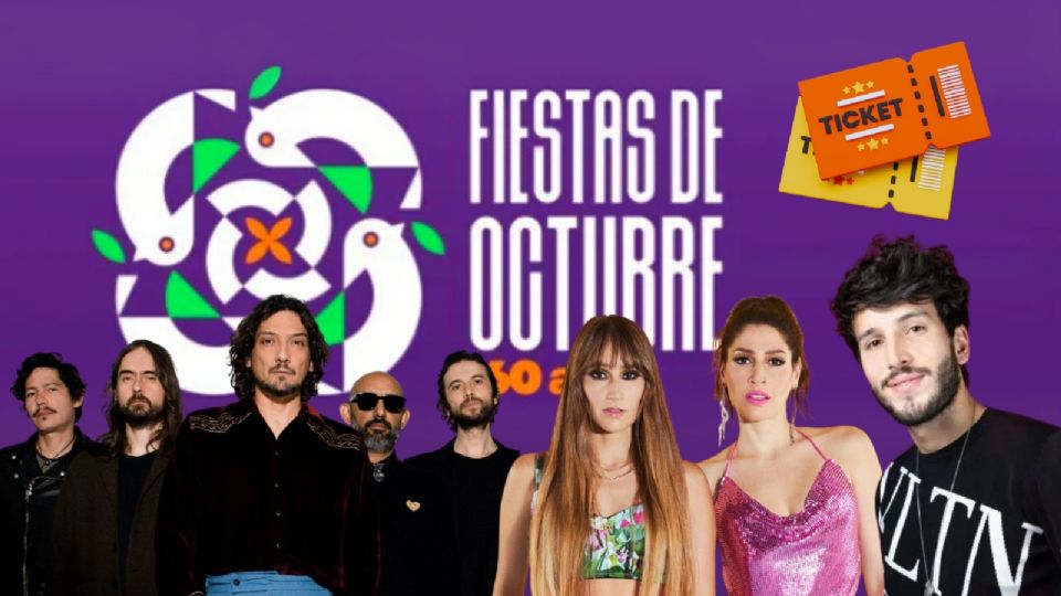 Cartelera de artistas para las Fiestas de Octubre 2025 en Guadalajara