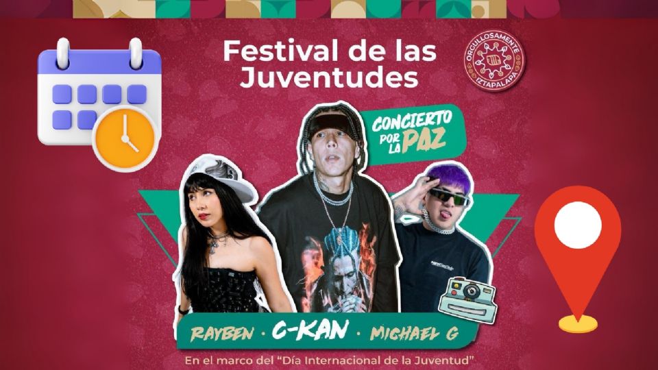 ¿A qué hora inicia el Festival de las Juventudes en la alcaldía Iztapalapa?