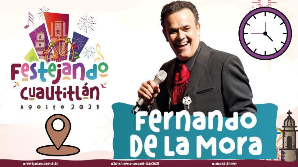 Fernando de la Mora se presentará HOY en el Festival Cuautitlán 2025