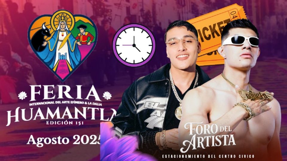 Artistas que se presentarán HOY en la Feria Huamantla 2025