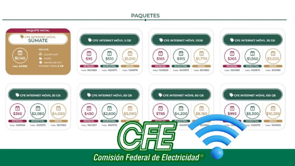 CFE tiene estos paquetes de internet para ti.
