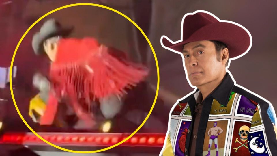Jorge Hernández, vocalista de Los Tigres del Norte, sufrió una aparatosa caída.