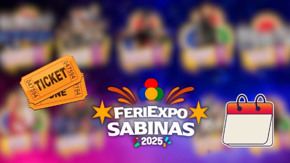 Cartelera oficial de concierto para la Feriexpo Sabinas 2025