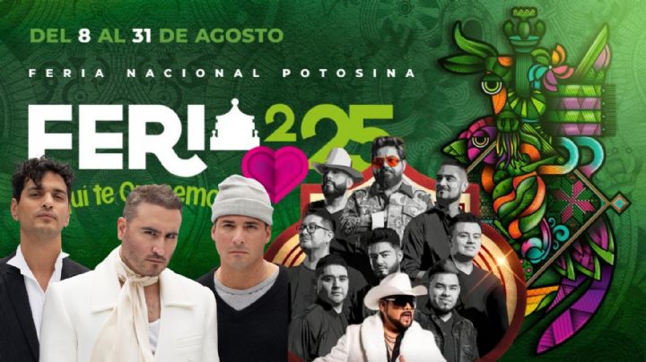 Feria Nacional Potosina 2025: Cartelera de conciertos HOY 21 de agosto en el Palenque y Teatro del Pueblo