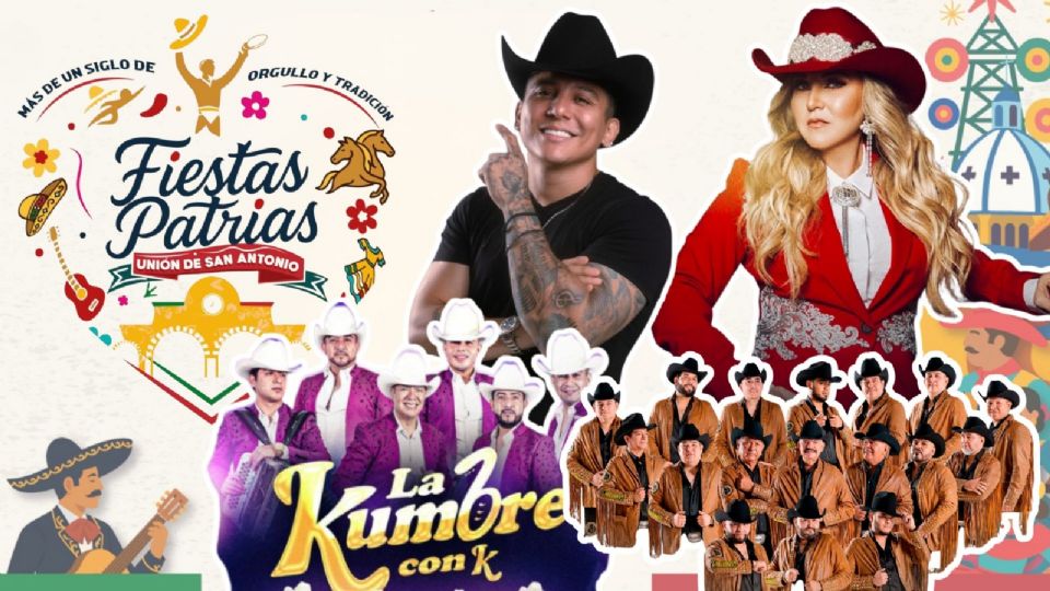 Estos son los artistas que se presentarán en las Fiestas Patrias Unión de San Antonio 2025