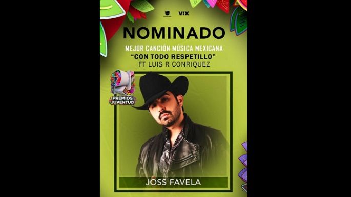 El talento de Joss Favela es reconocido en Premios Juventud