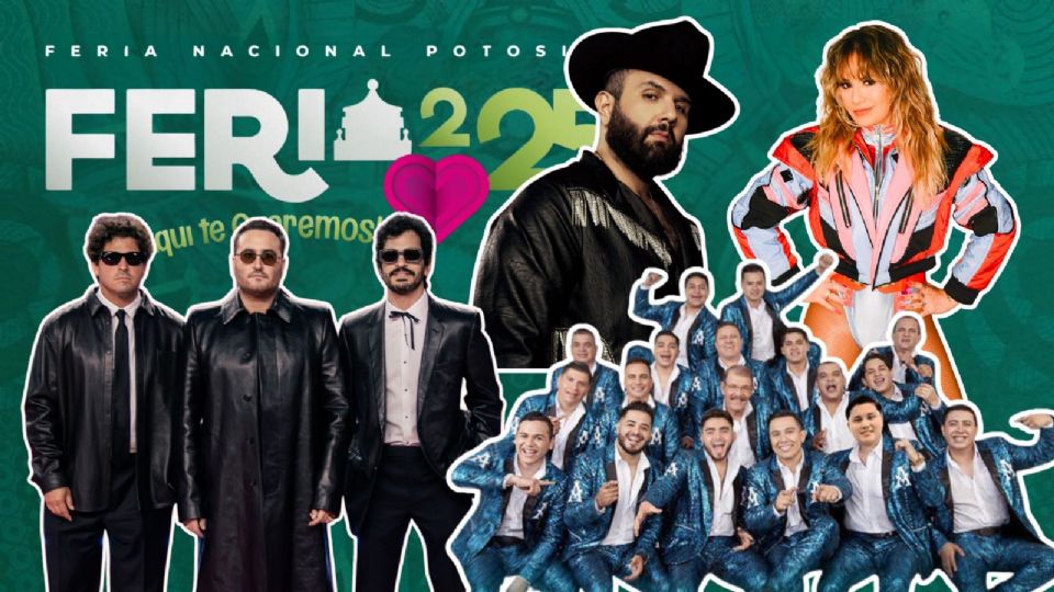 Estos son los artistas que se presentarán este fin de semana en la Feria Nacional Potosina 2025