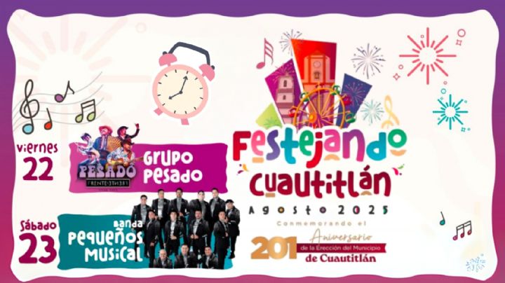 Festival Cuautitlán 2025: ¿Qué artistas darán concierto este fin de semana de CLAUSURA?