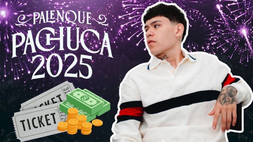 Boletos para el concierto de Junior H en el Palenque Pachuca 2025.