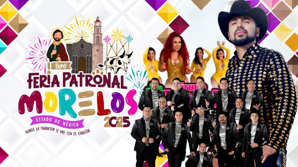 Cartelera de artistas para la Expo Feria Patronal Morelos 2025