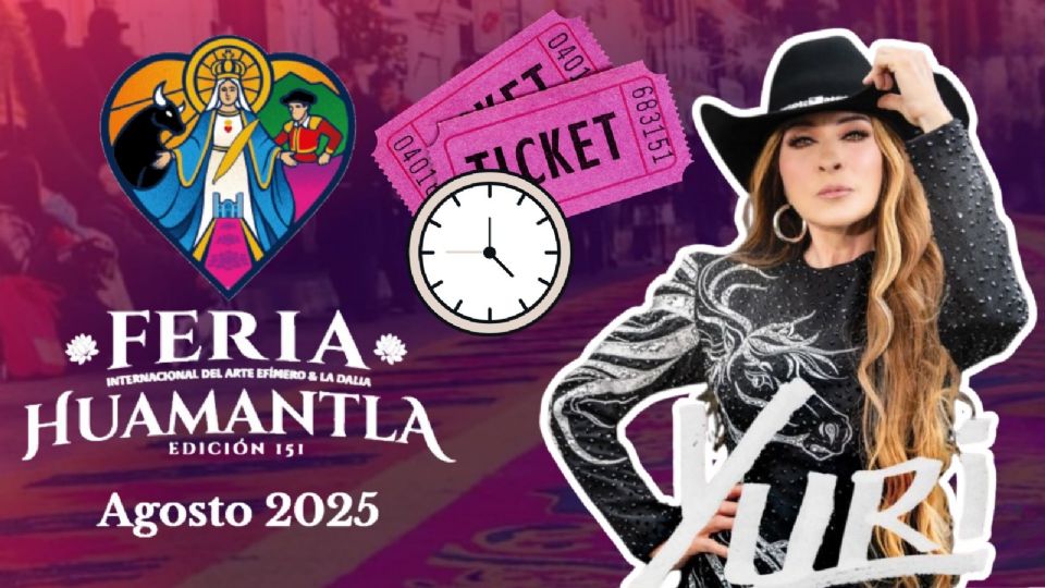 Yuri se presentará HOY en la Feria Huamantla 2025