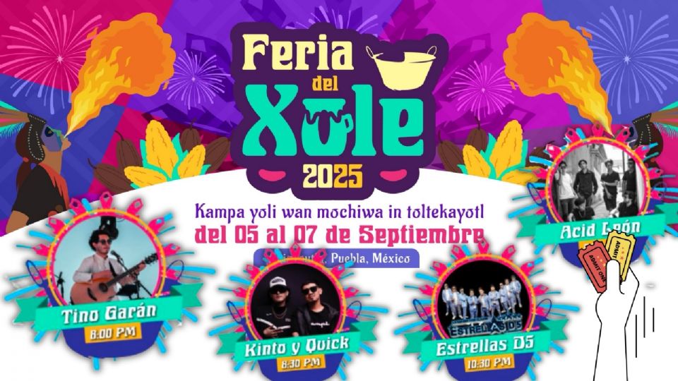Cartelera oficial de artistas y conciertos para la Feria del Xole Chignautla 2025
