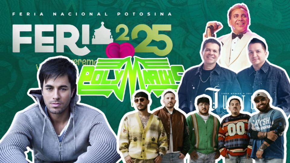 Estos son los artistas que se presentarán este fin de semana en la Feria Nacional Potosina 2025