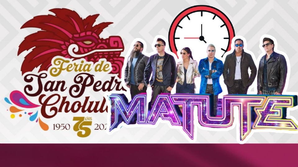 Matute se presentará HOY en la apertura de la Feria San Pedro Cholula 2025