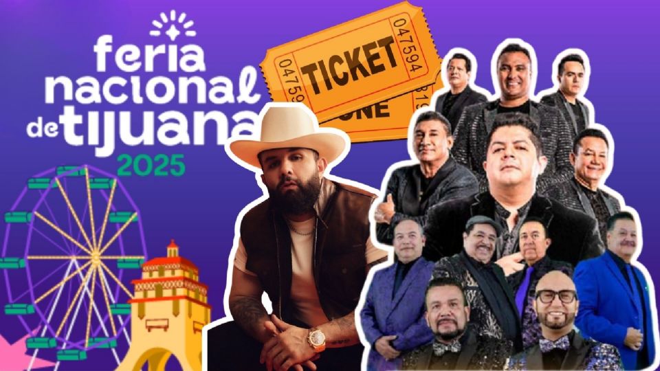 Estos son los artistas que se presentarán HOY en la Feria Nacional de Tijuana 2025