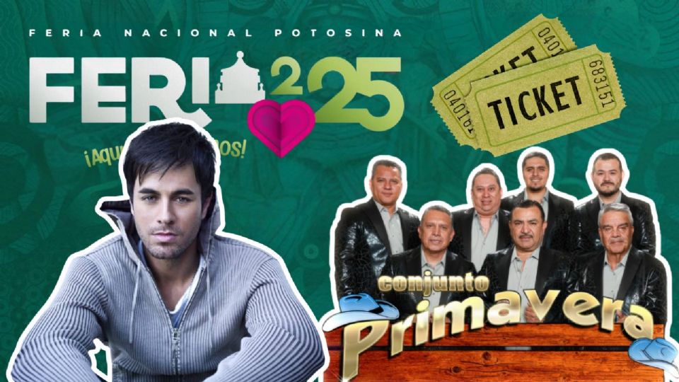 Artistas que se presentarán HOY en la Feria Nacional Potosina 2025.