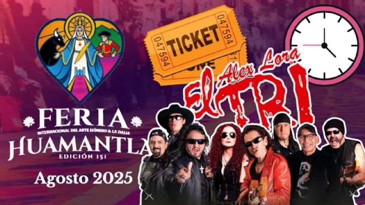 Feria Huamantla 2025: ¿A qué hora empieza el concierto de El Tri HOY 30 de agosto? Programa completo de actividades