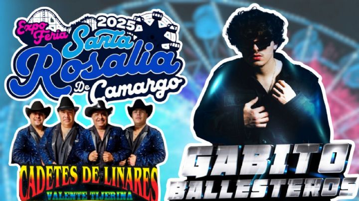 Expo Feria Santa Rosalía de Camargo 2025: Cartelera completa de artistas que se presentarán HOY 30 de agosto en Chihuahua