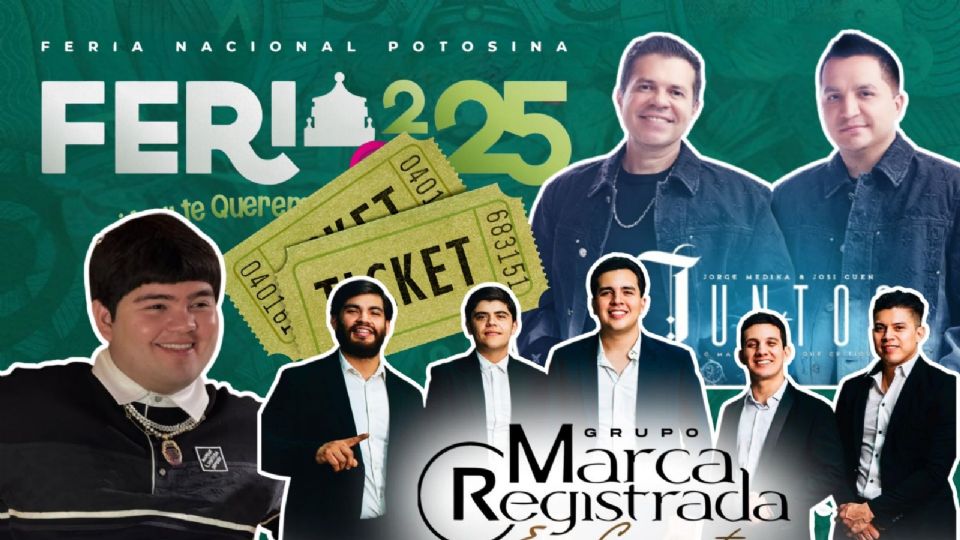 Estos son los artistas que se presentarán HOY en la Feria Nacional Potosina 2025